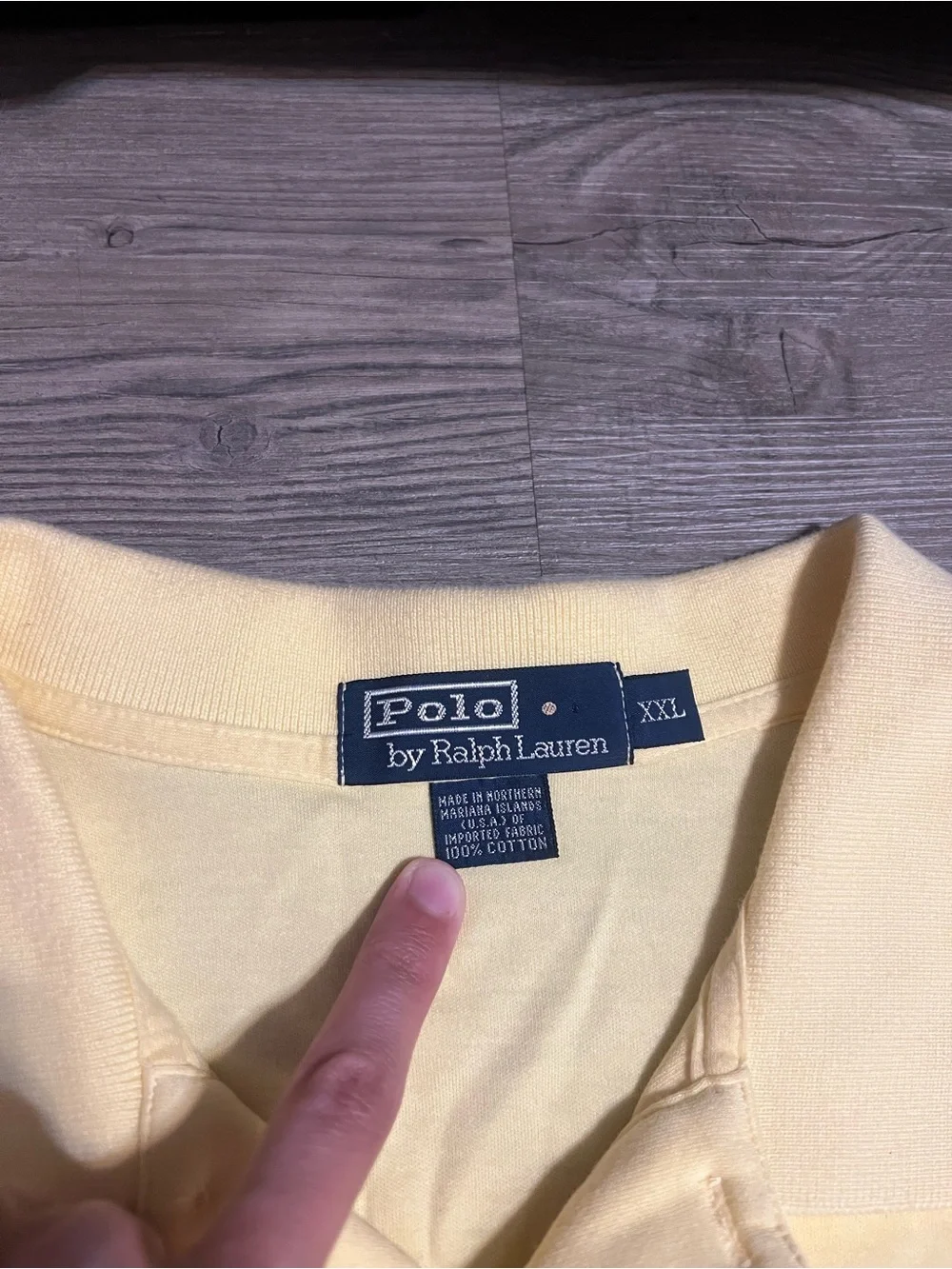 Vintage Polo Ralph Lauren Men’s Polo Yellow Embroidered Size 2XL
